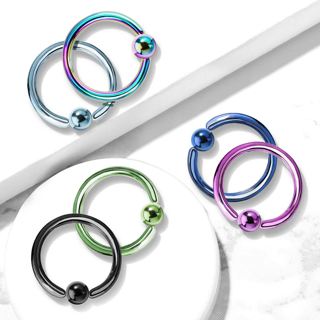 Titan Ring Kugel Titan PVD Klemmkugelring - Image 3