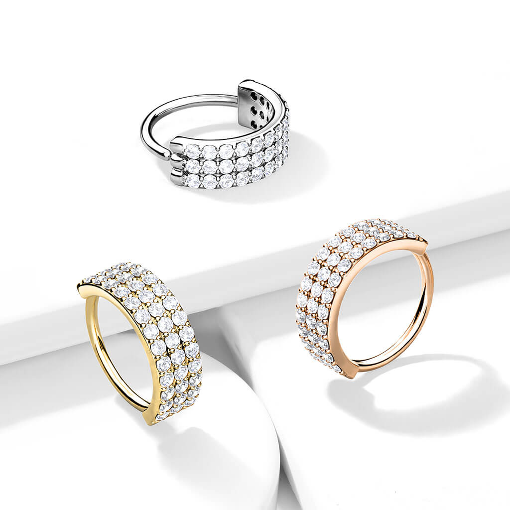 Ring Dreireiher Zirkonia Biegbar - Image 7