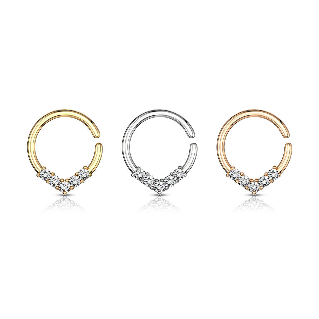 Ring Zirkonia Gold Biegbar - Image 5