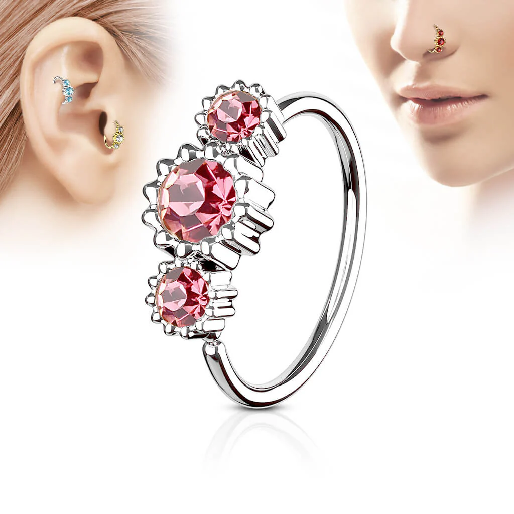 Ring 3 Zirkonia Silber Biegbar - Image 4
