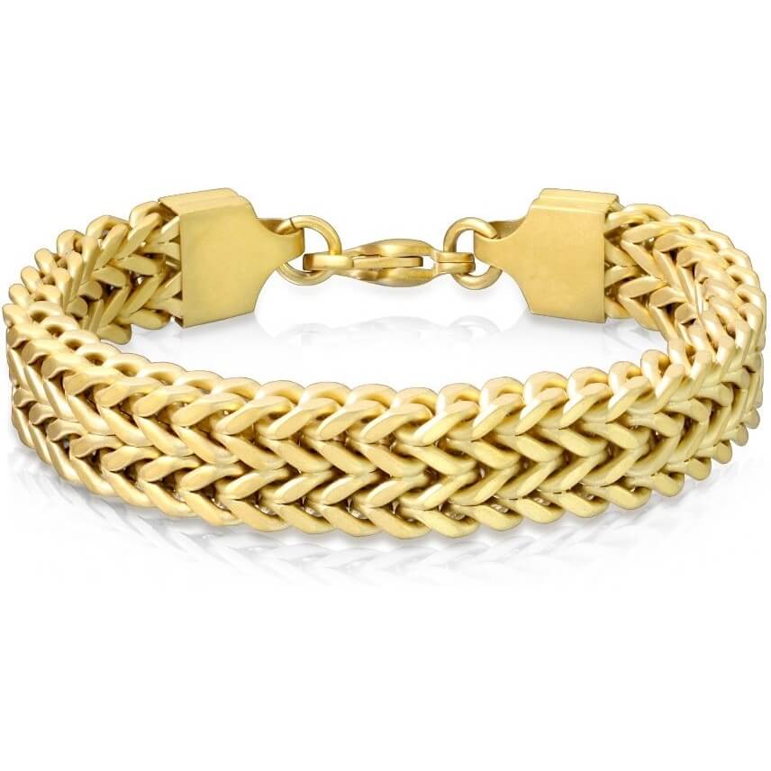 Armband Weizenkette Gold