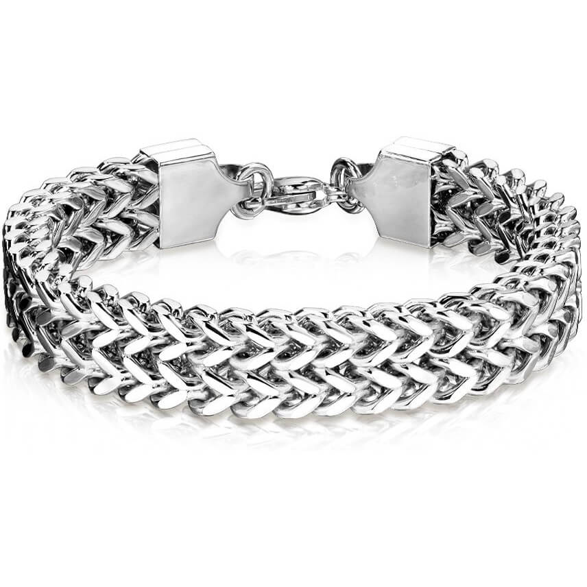 Armband Weizenkette Silber