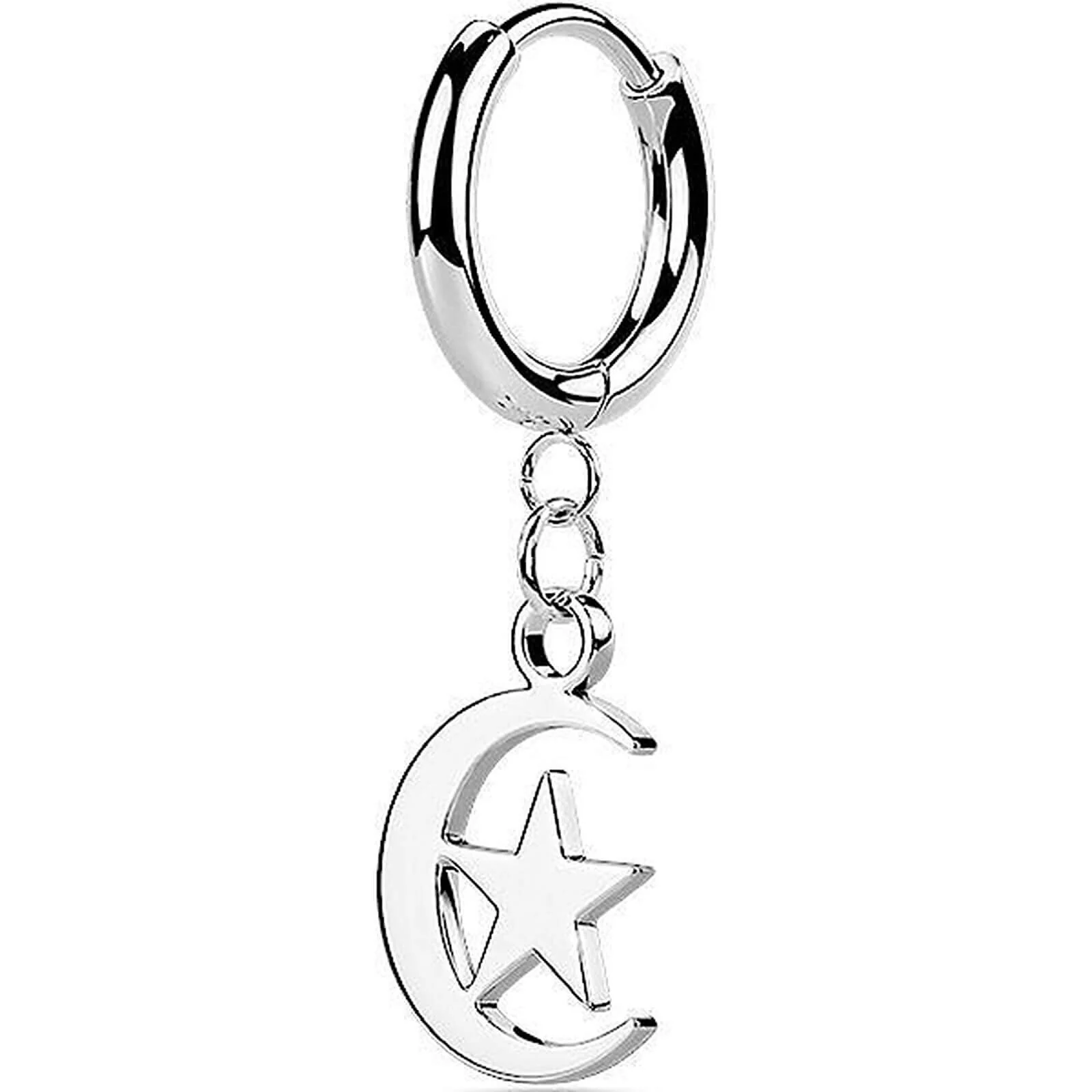Ohrring Stern Mond beweglich Clicker