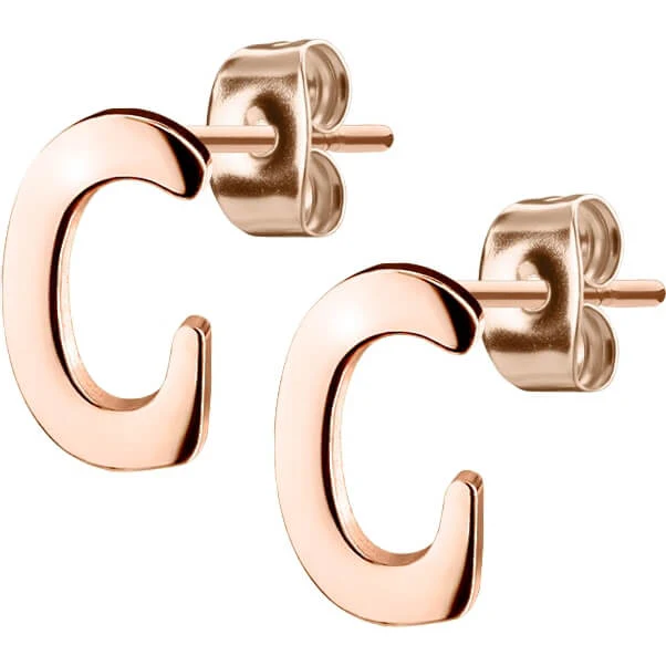 Ohrstecker Buchstaben A-Z Roségold - Image 2