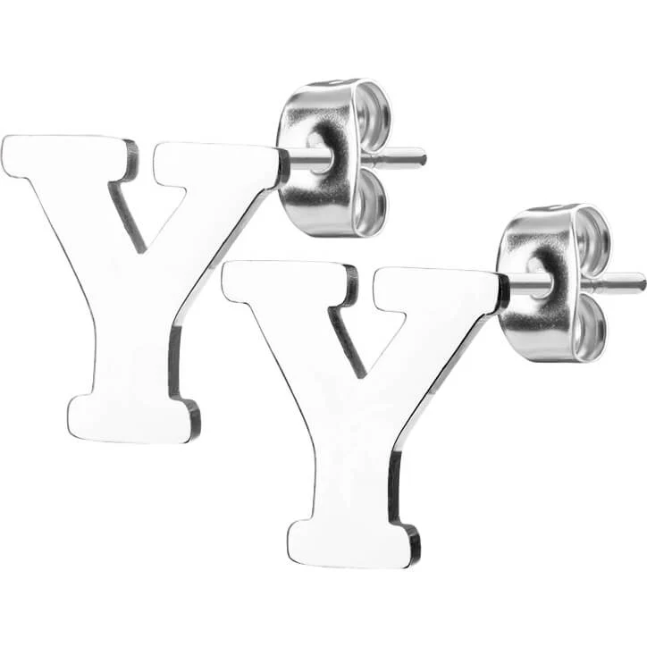Ohrstecker Buchstaben A-Z Silber - Image 9