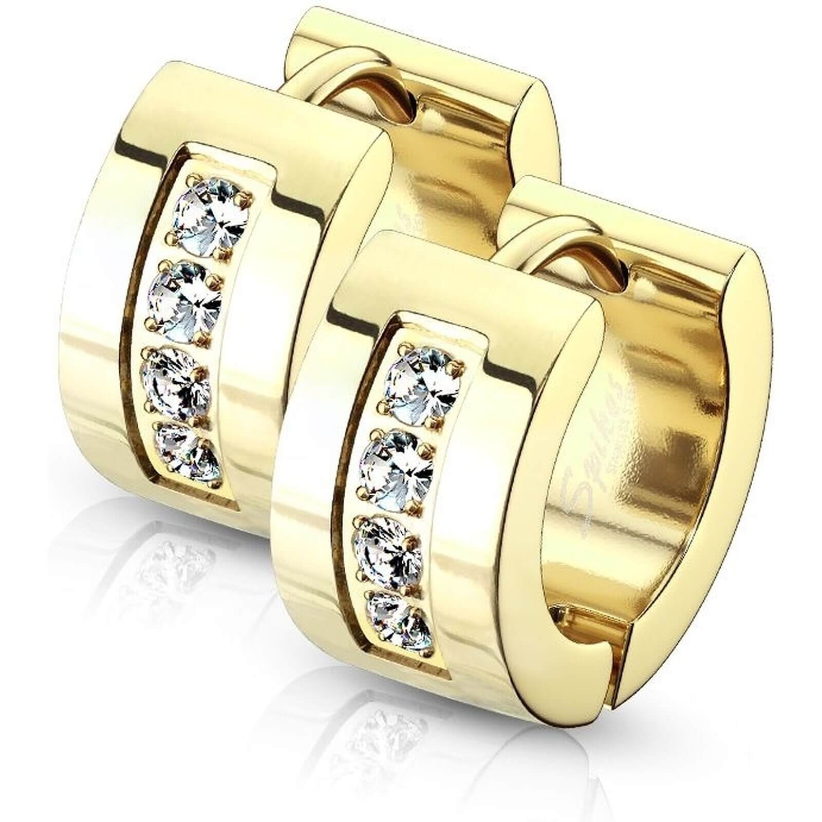 Ohrring Zirkonia Clicker