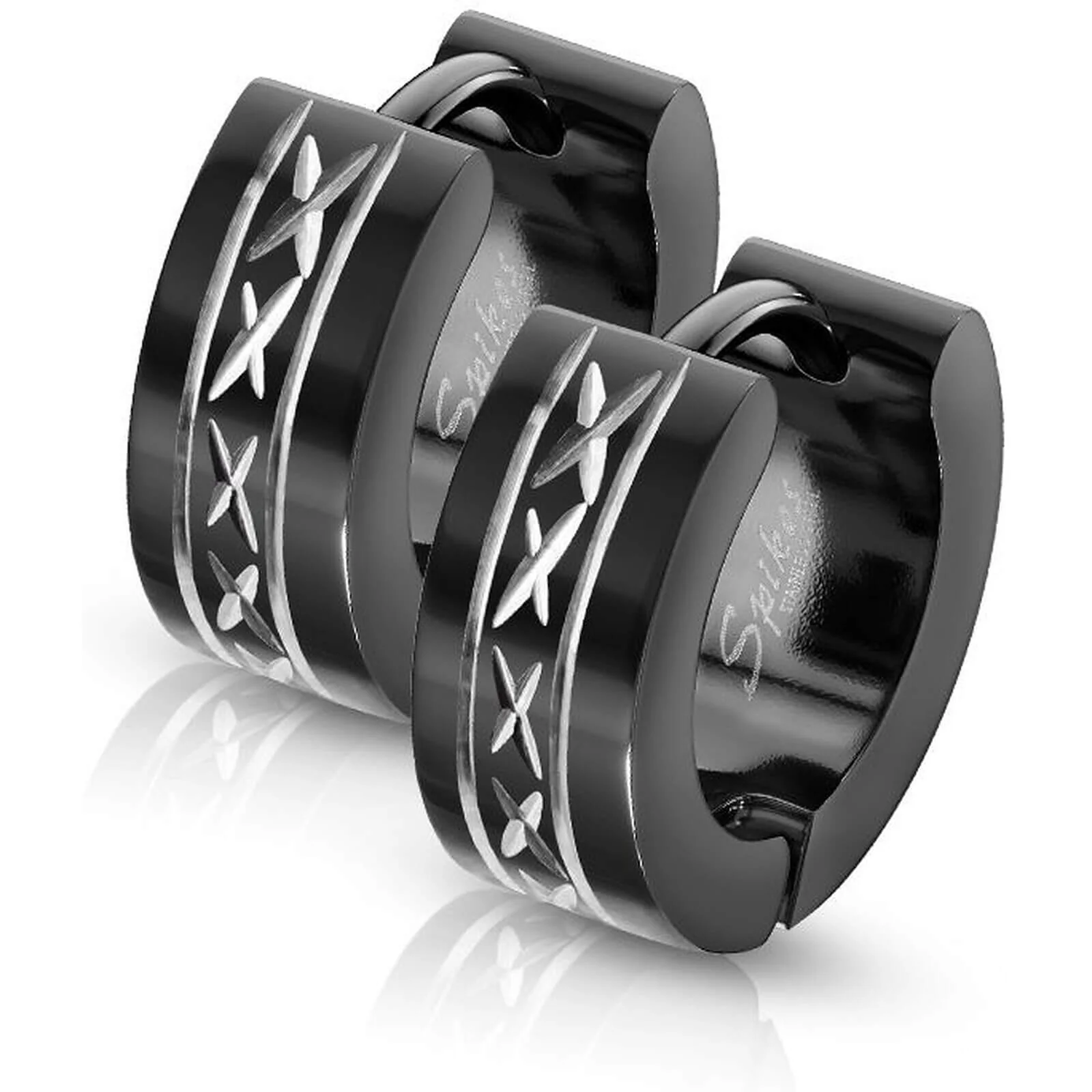 Ohrring Schwarz Clicker