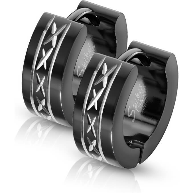 Ohrring Schwarz Clicker - Image 3