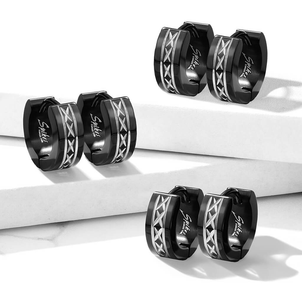 Ohrring Schwarz Clicker - Image 4