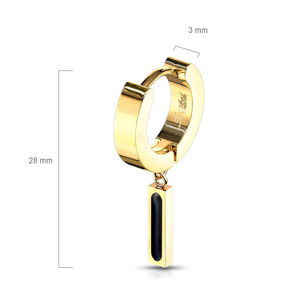 Ohrring Stab beweglich Gold Clicker - Image 2
