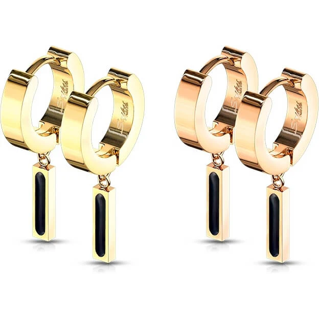 Ohrring Stab beweglich Gold Clicker - Image 3