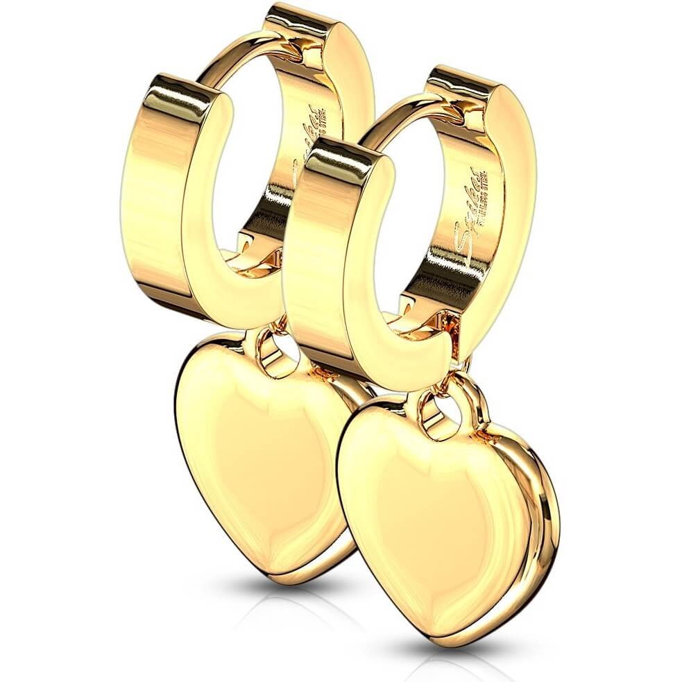 Ohrring Herz beweglich Clicker