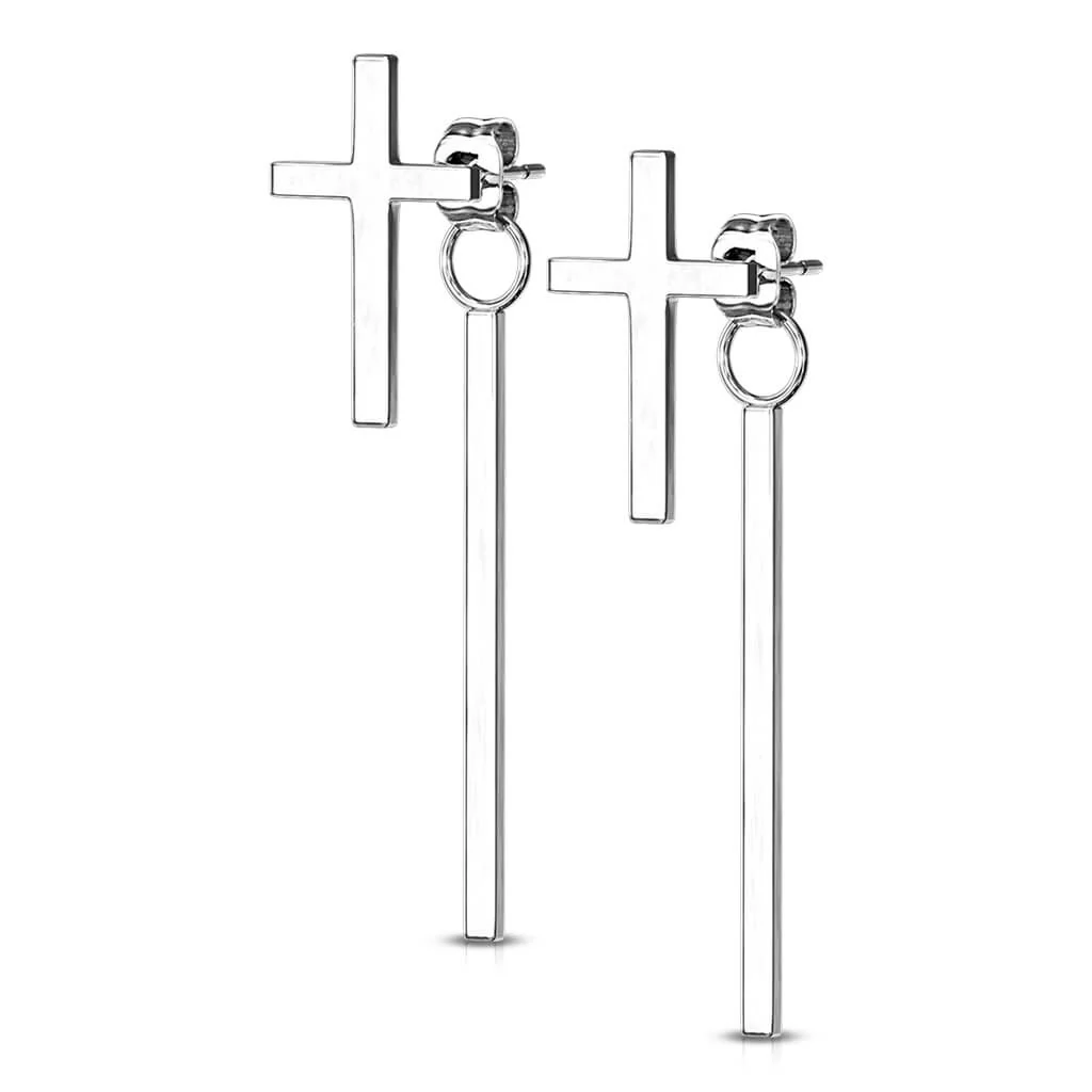 Ohrstecker Kreuz Stab beweglich - Image 8