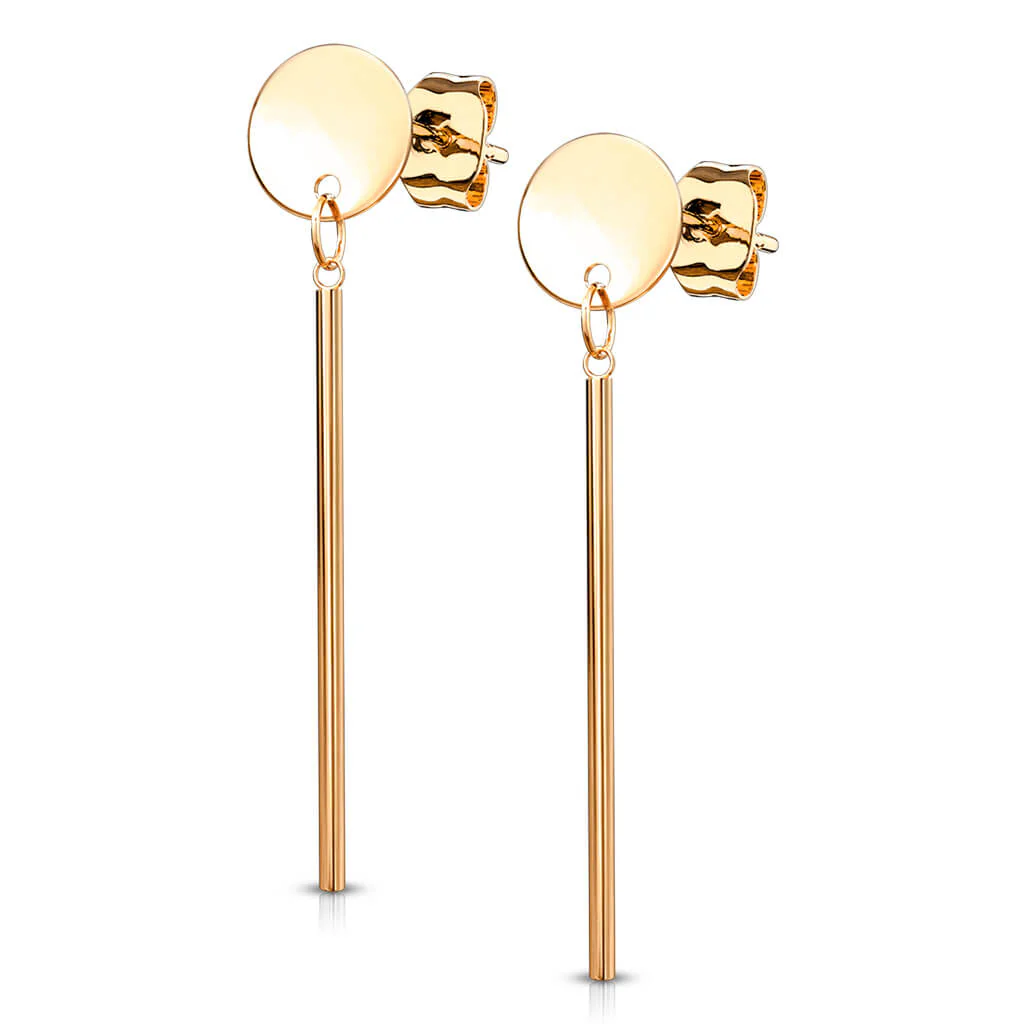 Ohrstecker Kreis Stab beweglich - Image 7
