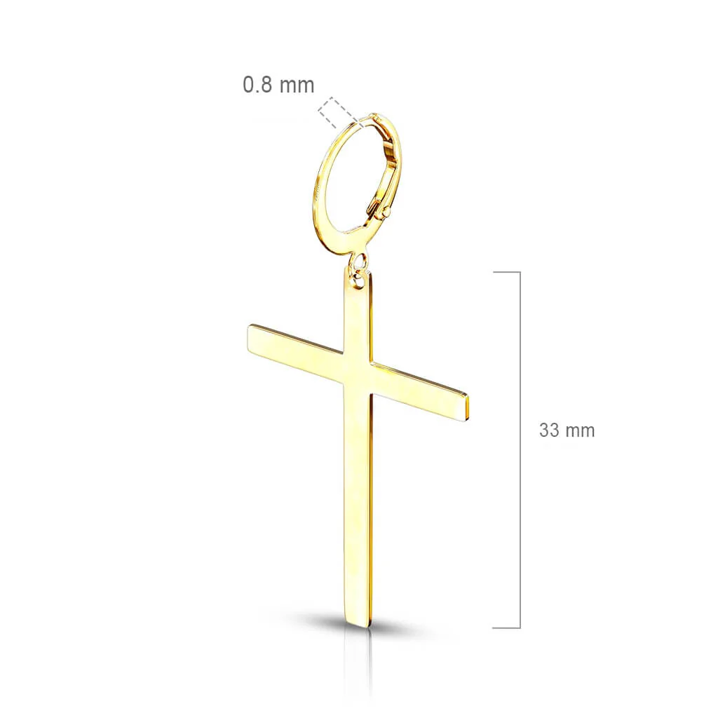 Ohrring Kreuz beweglich Clicker - Image 9