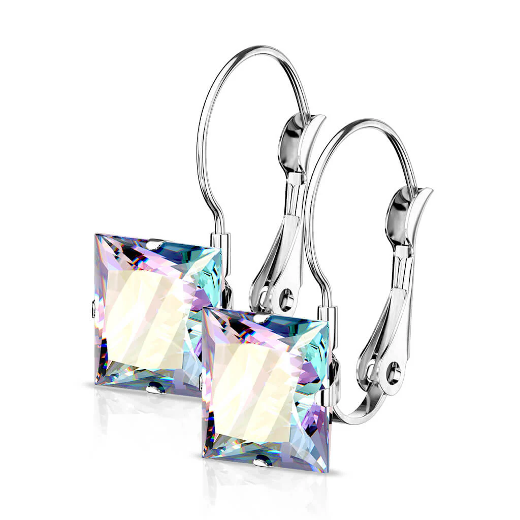 Ohrring Quadrat Zirkonia - Image 4