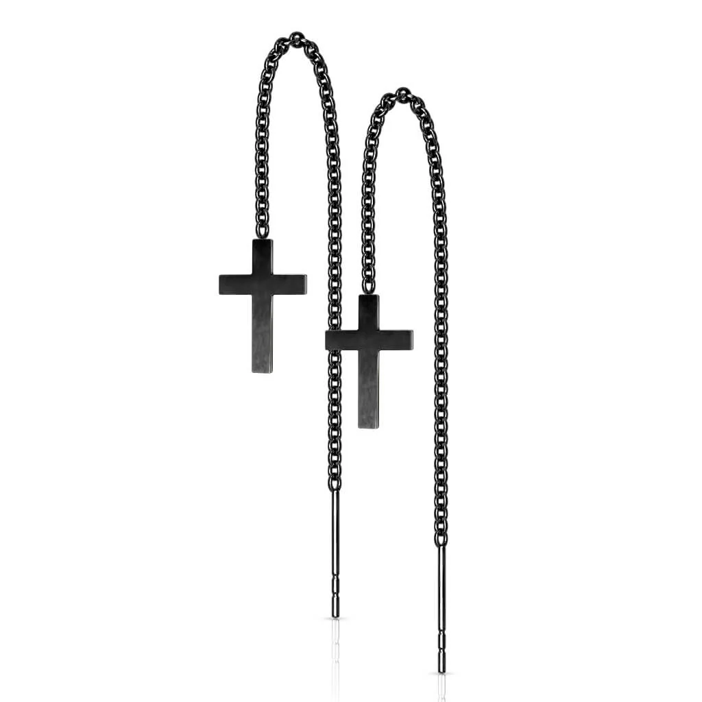 Ohrring Kreuz Kette beweglich - Image 6