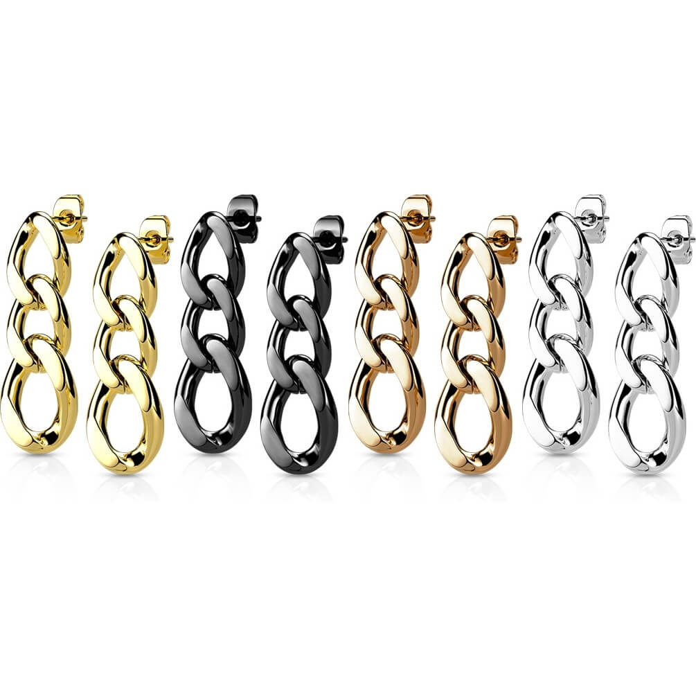 Ohrstecker Große Kette beweglich - Image 3