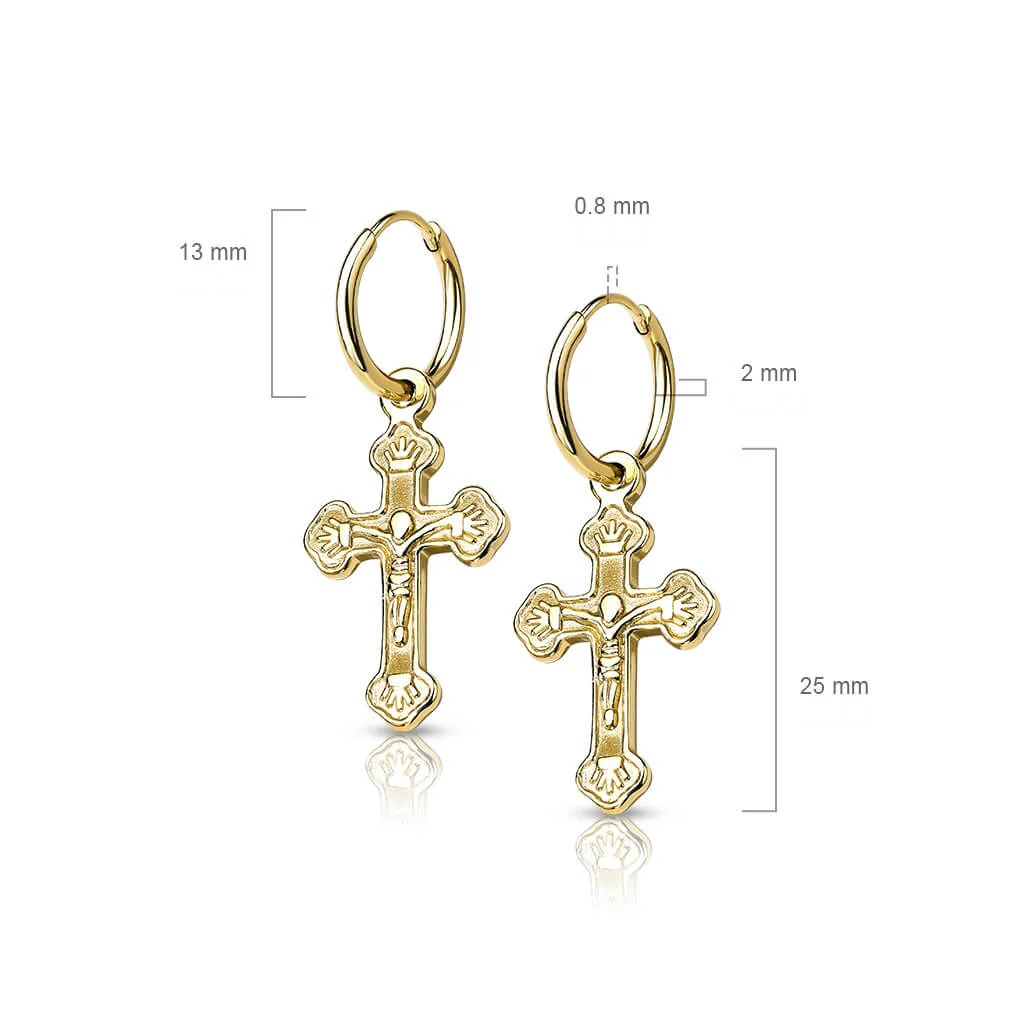 Ohrstecker Kreuz beweglich - Image 2