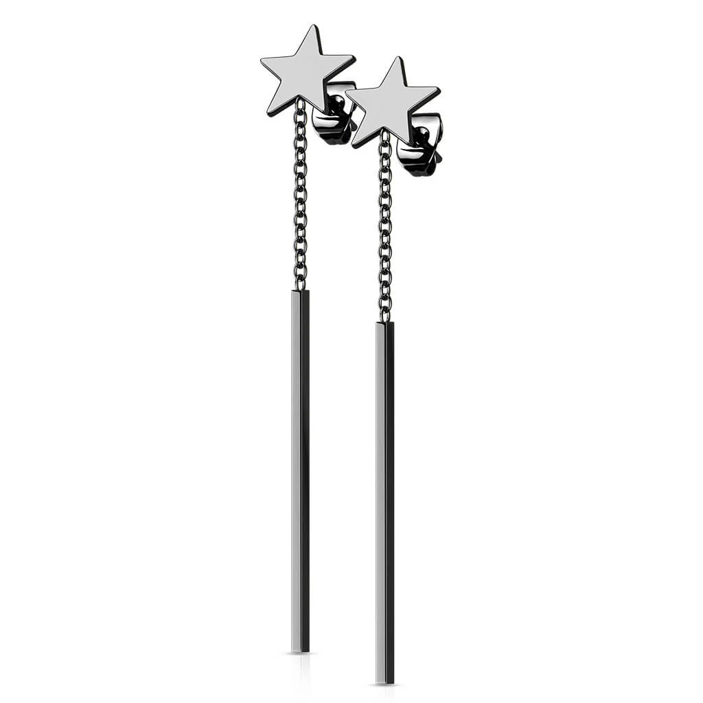 Ohrstecker Stern Ketten beweglich - Image 6