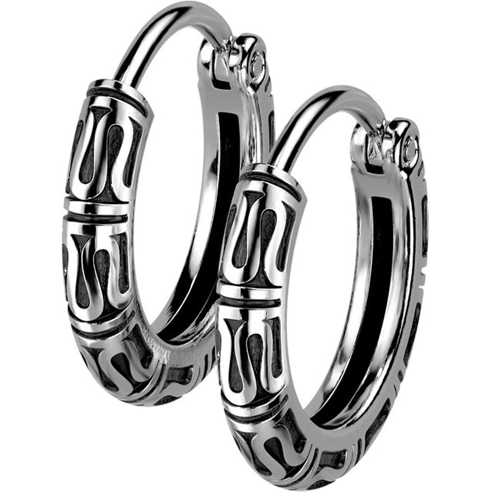 Ohrring Tribal Silber Clicker