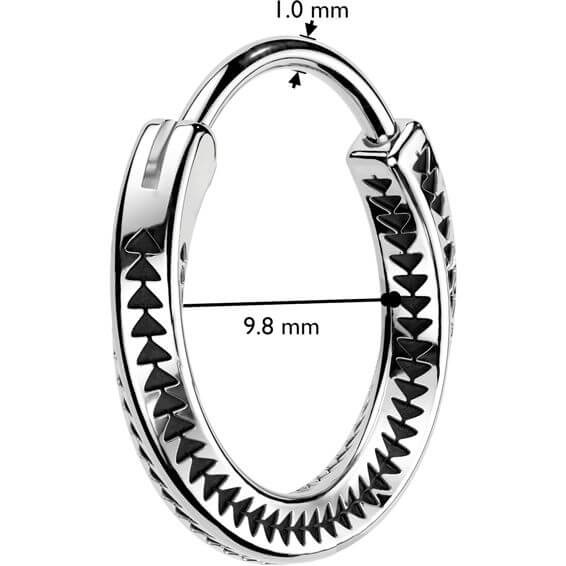 Ohrring Doppel Drehung und Rillen - Image 2