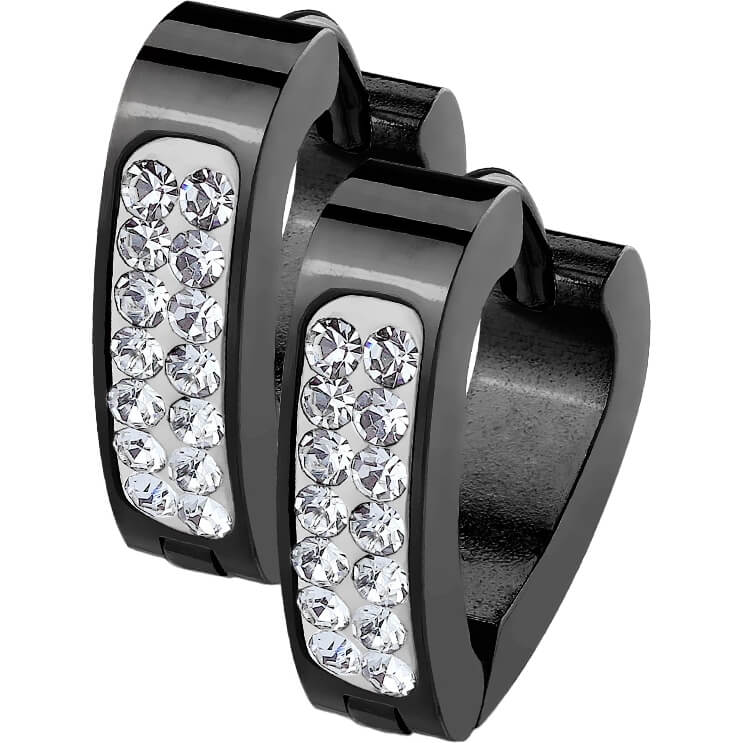 Ohrring Dreieck Zirkonia Clicker - Image 3