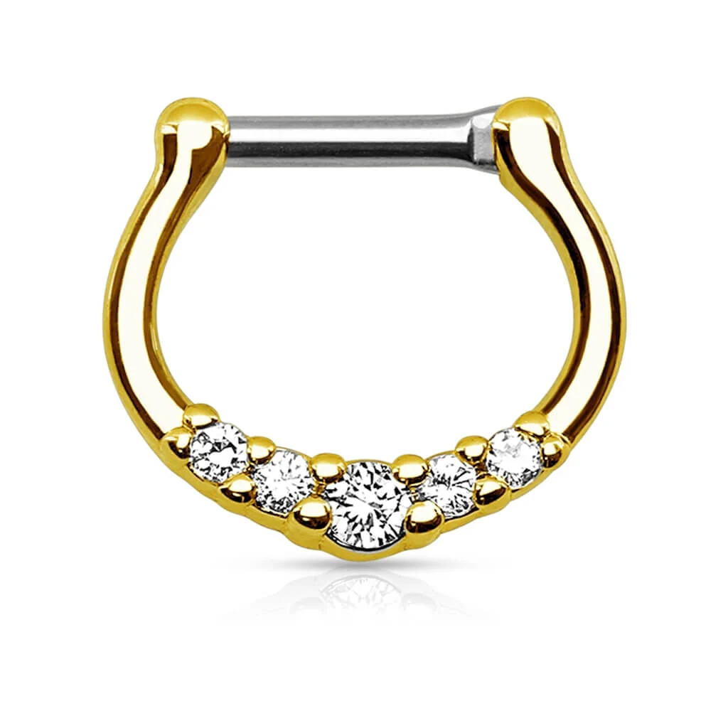 Septum Piercing Clicker Zirkonia Clicker - Image 3