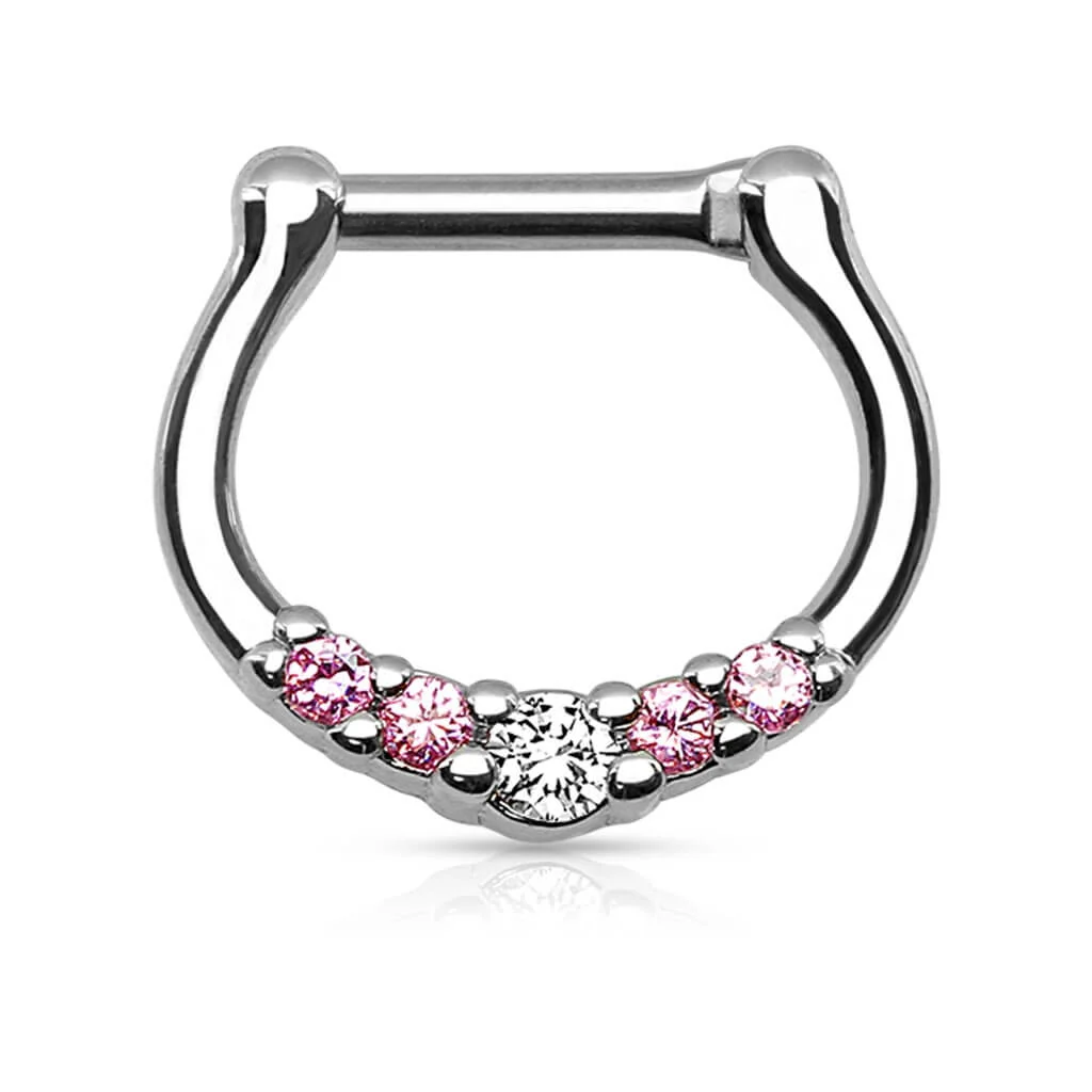 Septum Piercing Clicker Zirkonia Clicker - Image 5