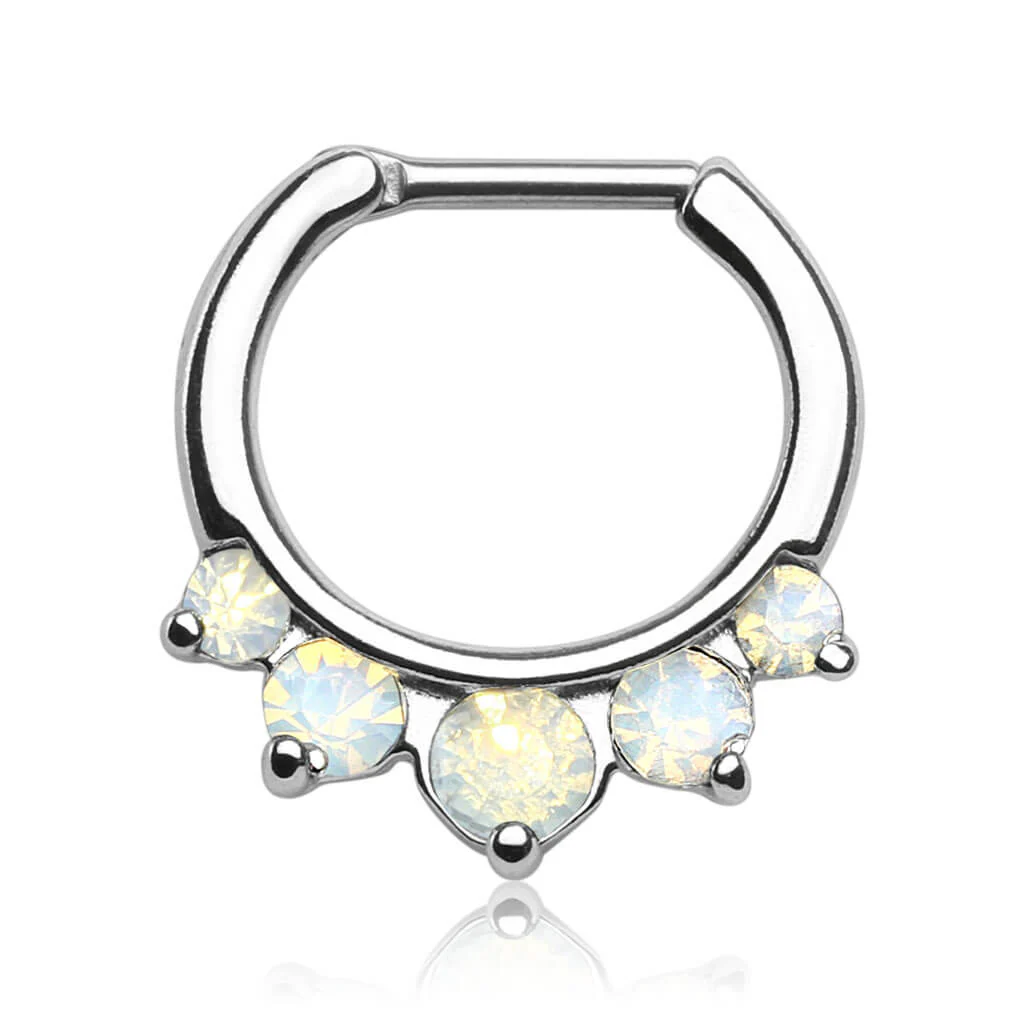 Septum Piercing Clicker 5 Zirkonia Clicker - Image 2