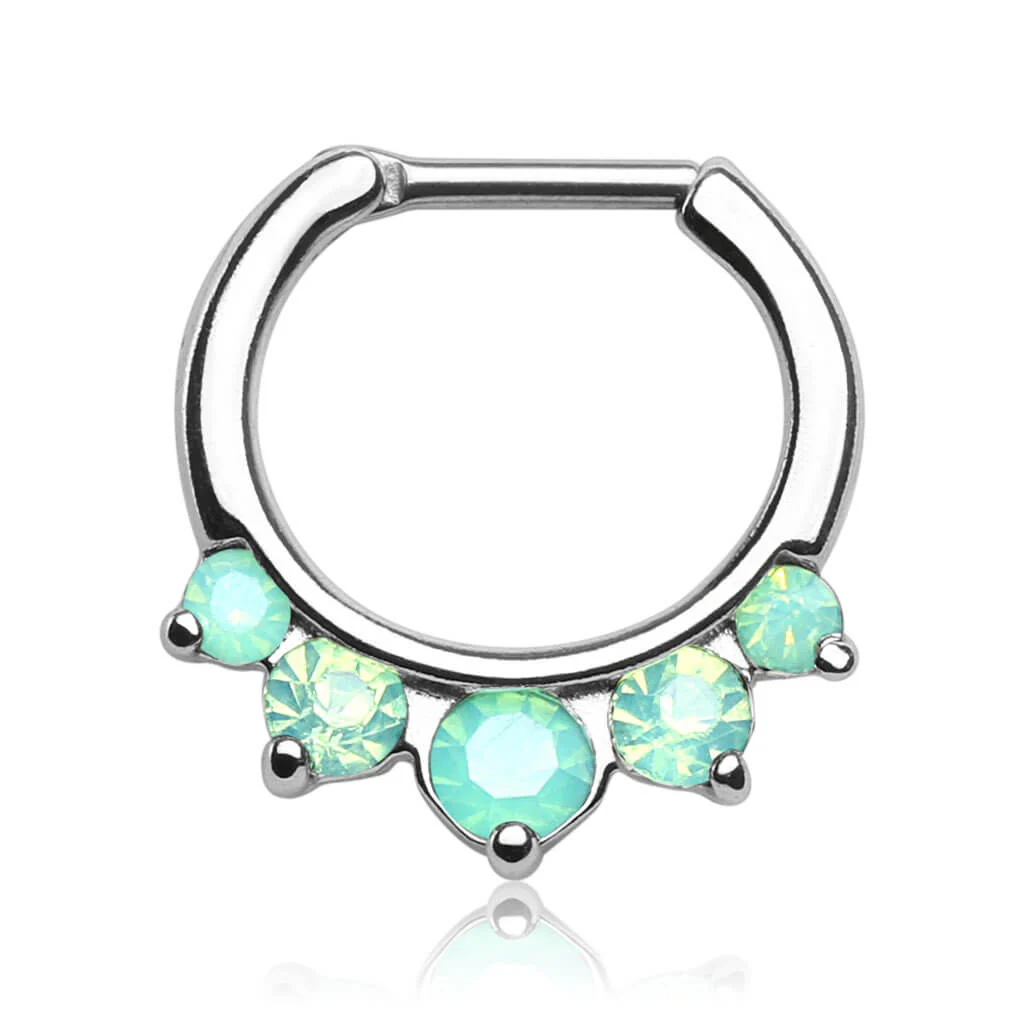 Septum Piercing Clicker 5 Zirkonia Clicker - Image 3