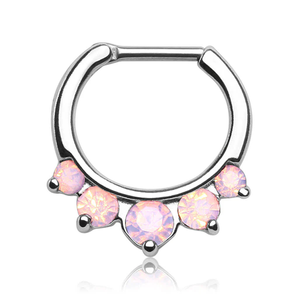 Septum Piercing Clicker 5 Zirkonia Clicker - Image 4