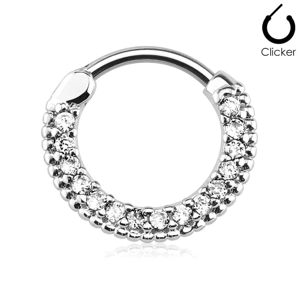 Septum Piercing Clicker Zirkonia Clicker - Image 2
