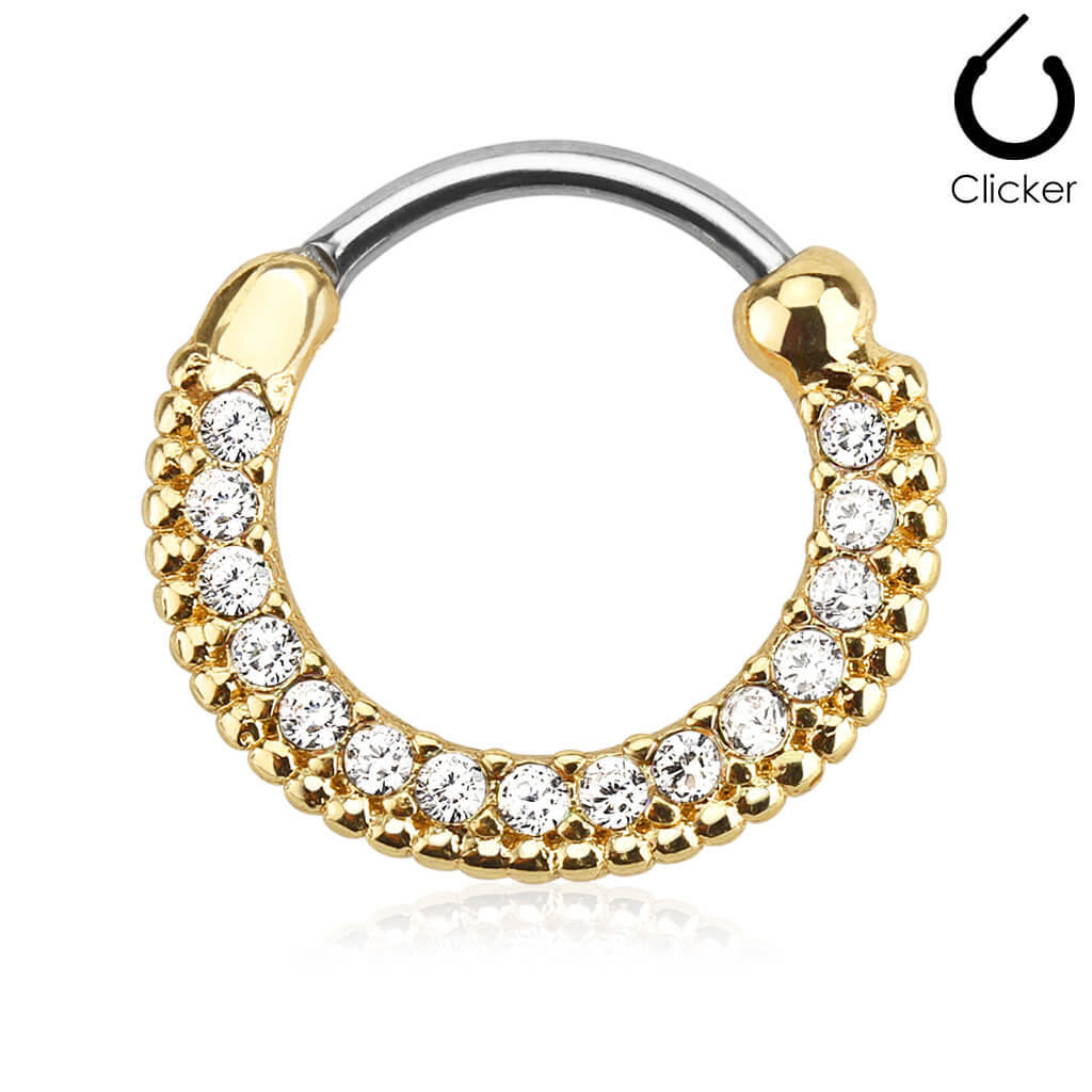 Septum Piercing Clicker Zirkonia Clicker - Image 4