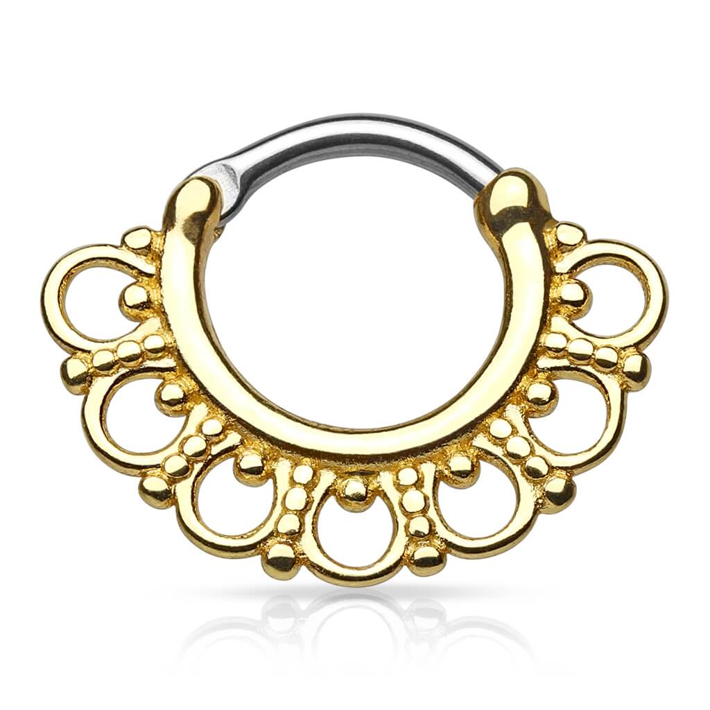Septum Piercing Clicker Tribal Clicker - Image 2