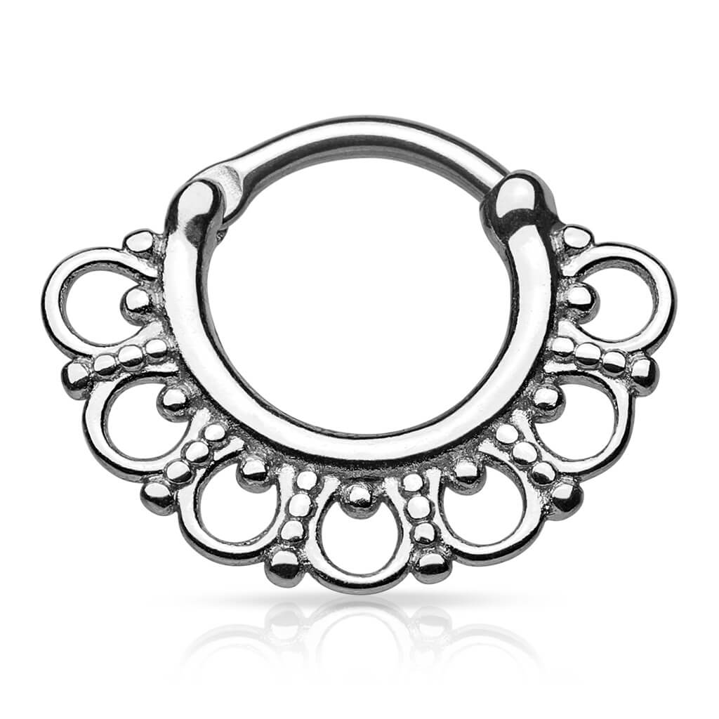 Septum Piercing Clicker Tribal Clicker - Image 4