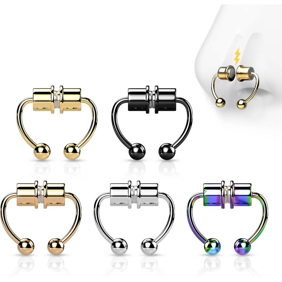 Fake Nasenpiercing Septum Magnet - Image 2