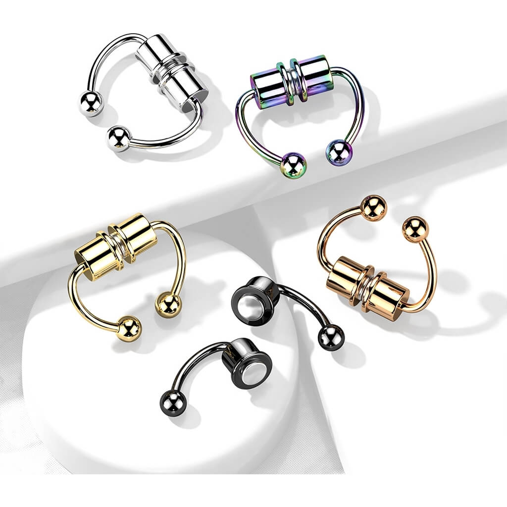 Fake Nasenpiercing Septum Magnet - Image 4