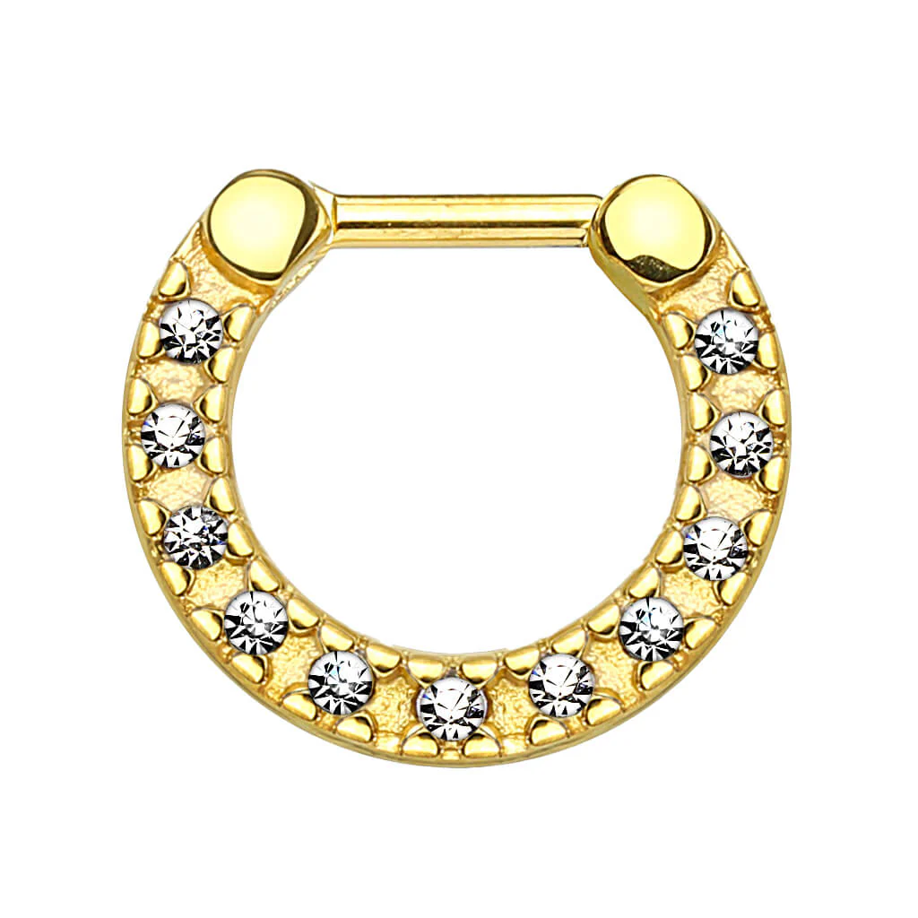 Septum Piercing Clicker Zirkonia Clicker - Image 2