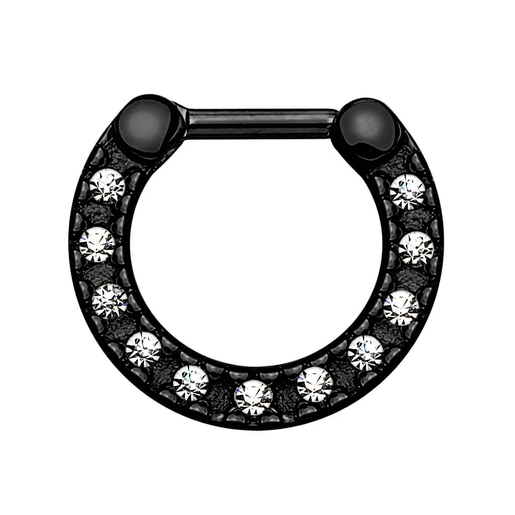 Septum Piercing Clicker Zirkonia Clicker - Image 3