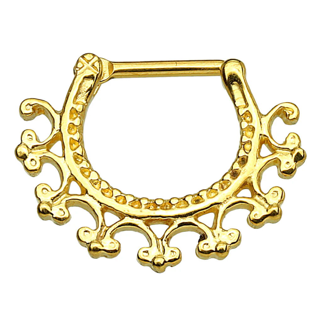 Septum Piercing Clicker Tribal Clicker - Image 2