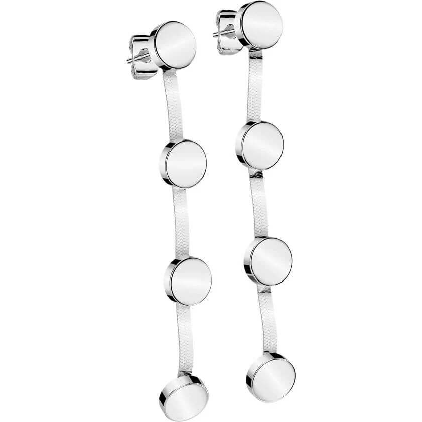 Ohrstecker Anhänger mit flachen Ringen - Image 5