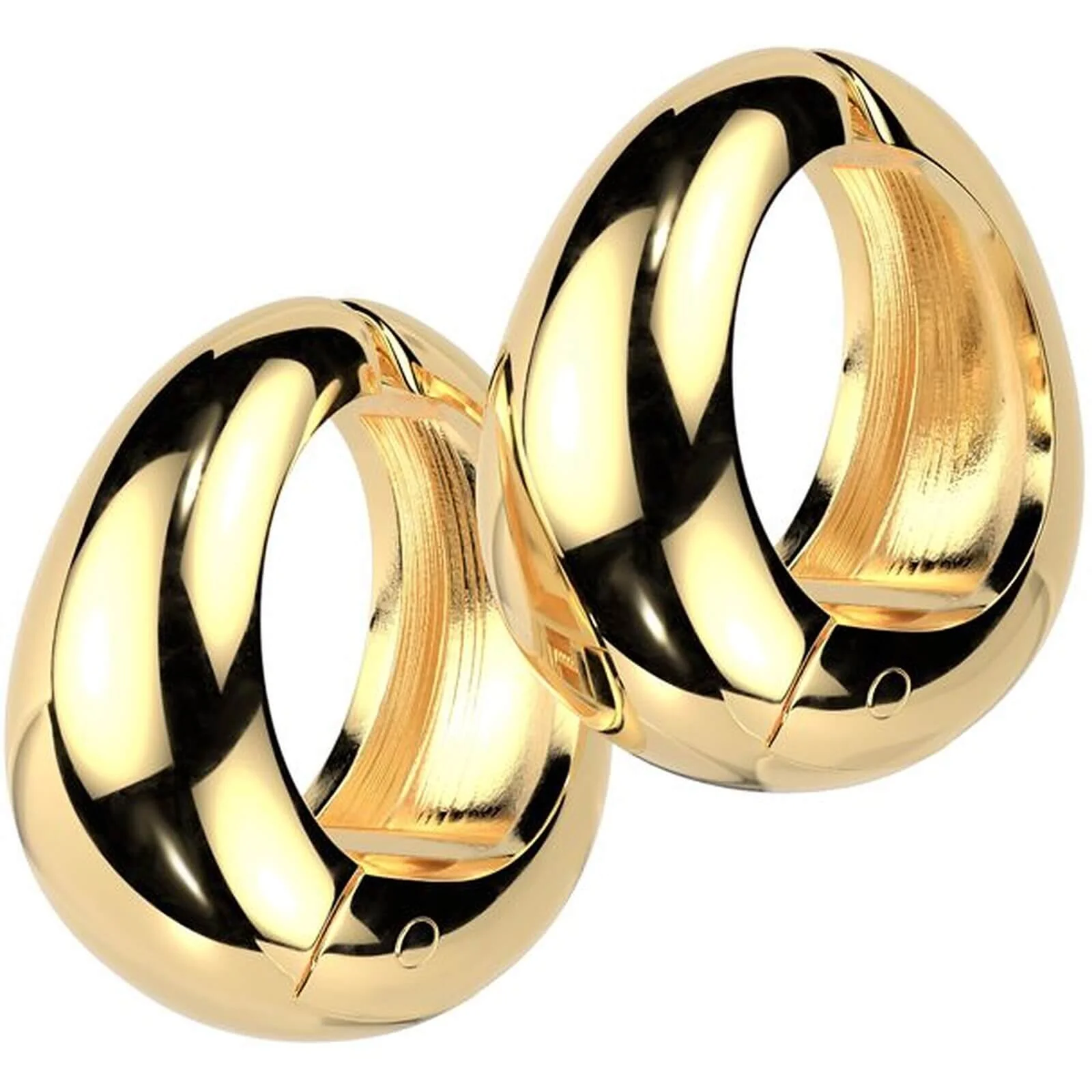 Earcuff breiter ovaler Fake-Piercing Clip