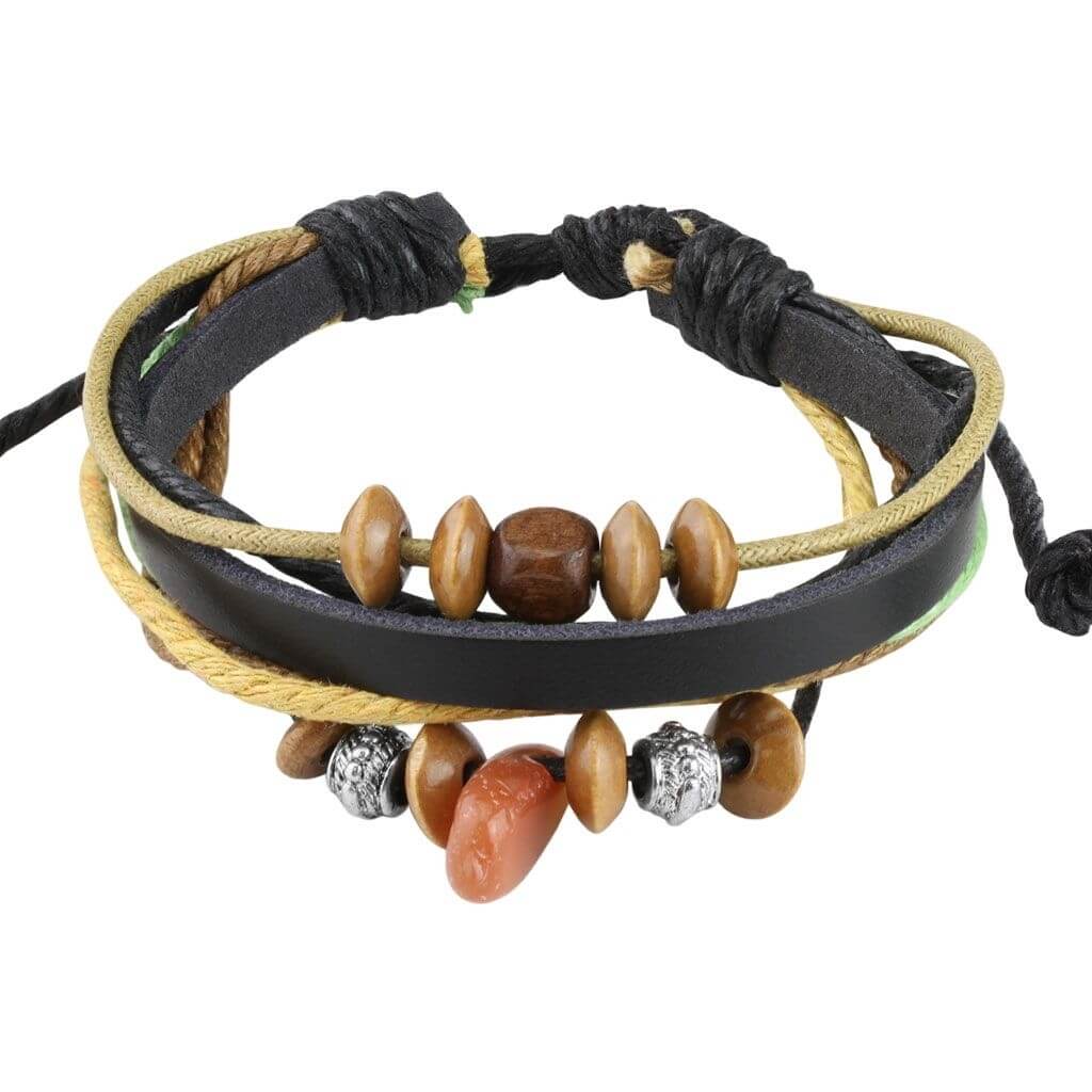 Armband Schwarz Steine