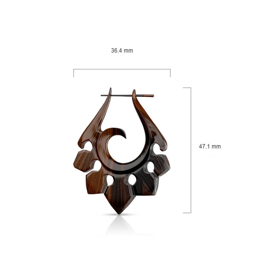 Ohrring Holz - Image 3