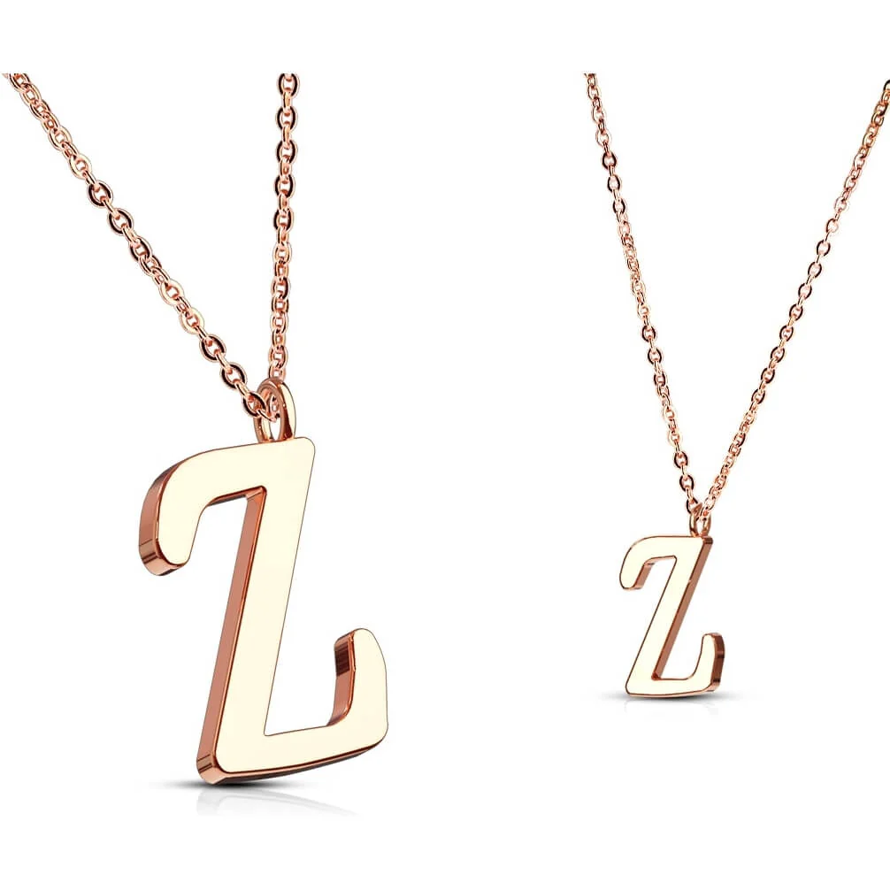 Halskette Buchstaben A-Z Roségold - Image 27