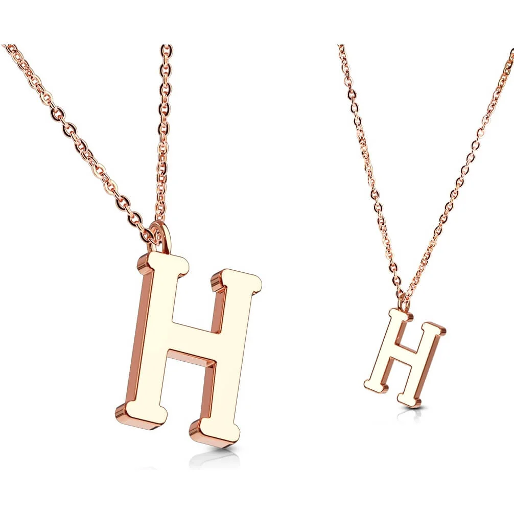 Halskette Buchstaben A-Z Roségold - Image 9