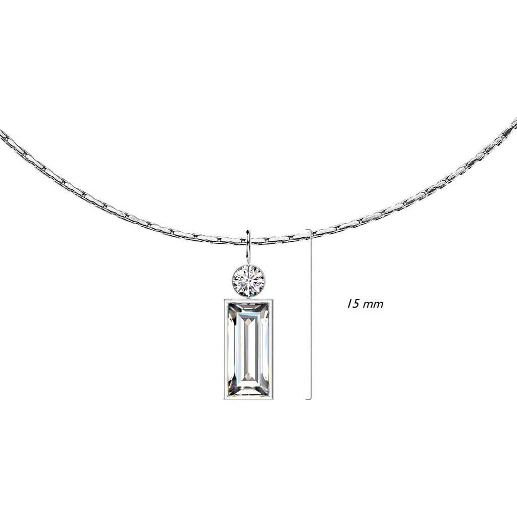 Anhänger Baguette Schliff Zirkonia Anhänger - Image 2