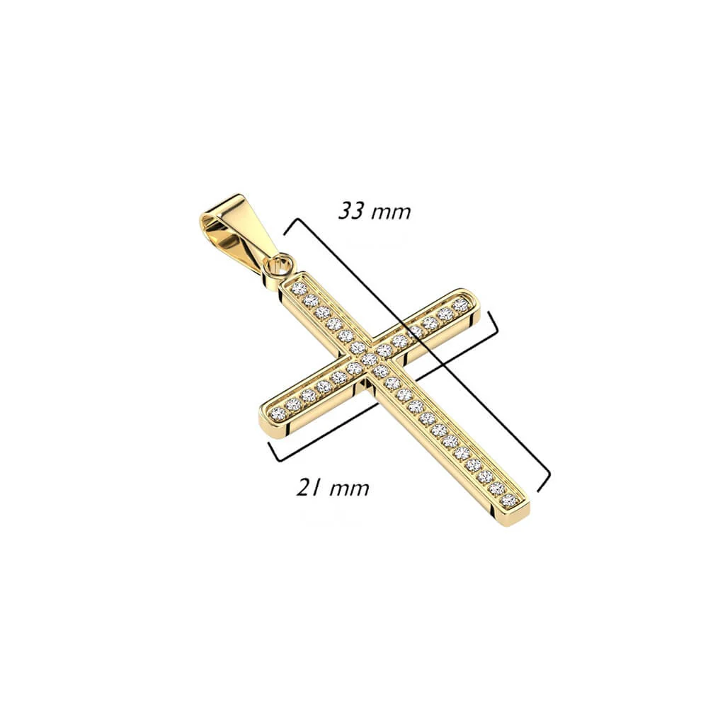 Anhänger Kreuz Zirkonia - Image 2