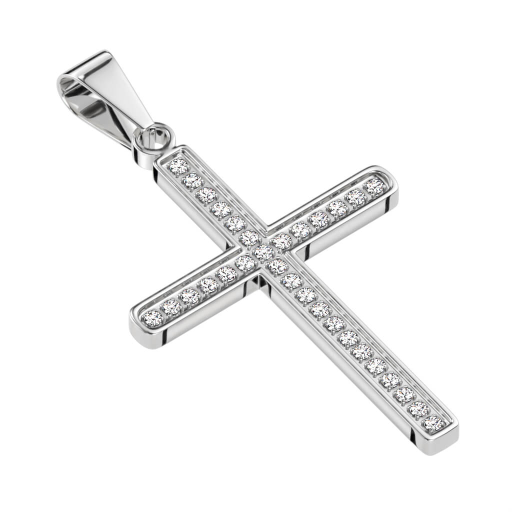 Anhänger Kreuz Zirkonia - Image 5